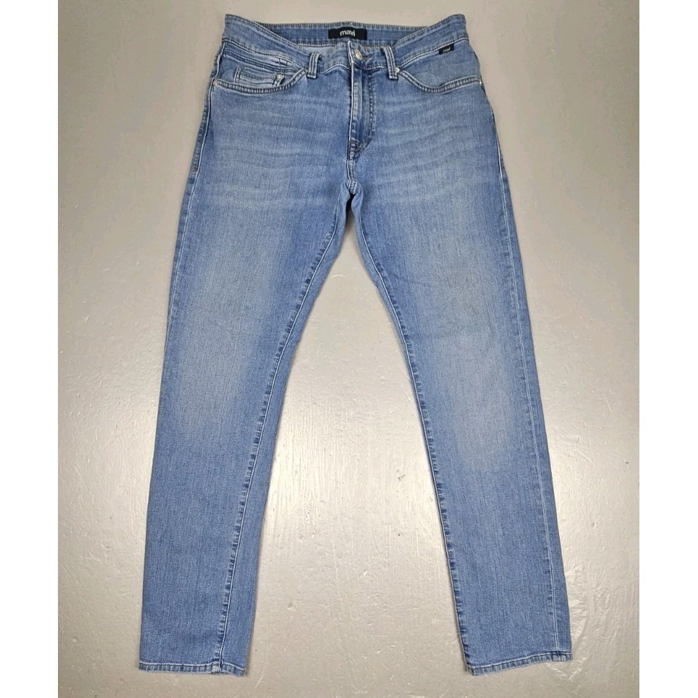 Mavi Jeans Mens 31x34 Marcus Slim Straight Leg Blue Medium‎ Wash Casual Denim